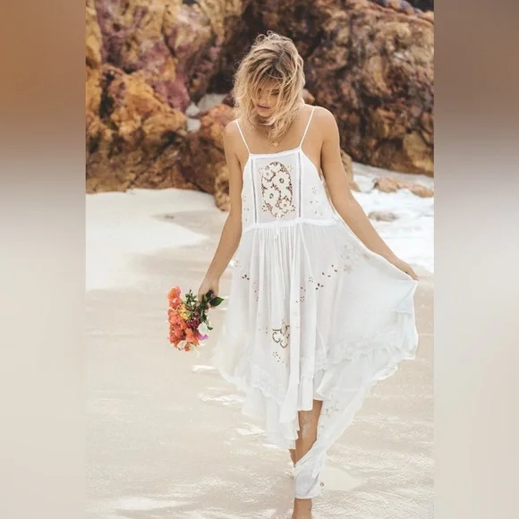 sachin and babi light blue dress SPELL floral embroidered cream maxi dress This is